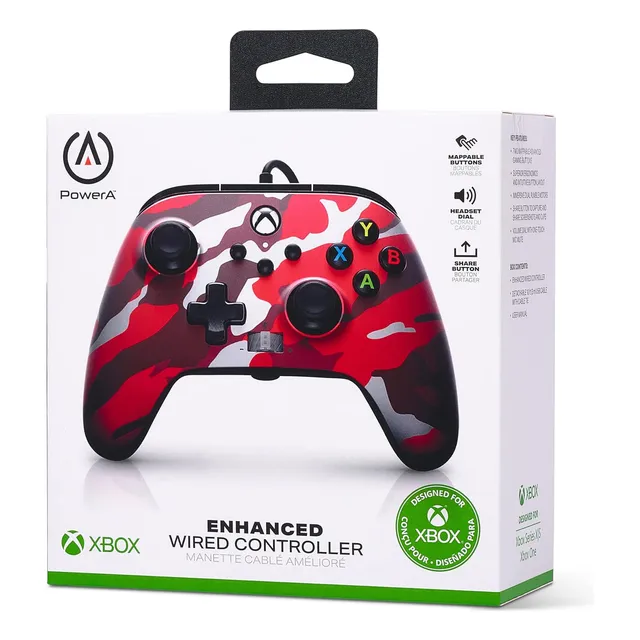 Control Alambrico Power A Para Xbox Series X/s/one Camu Rojo