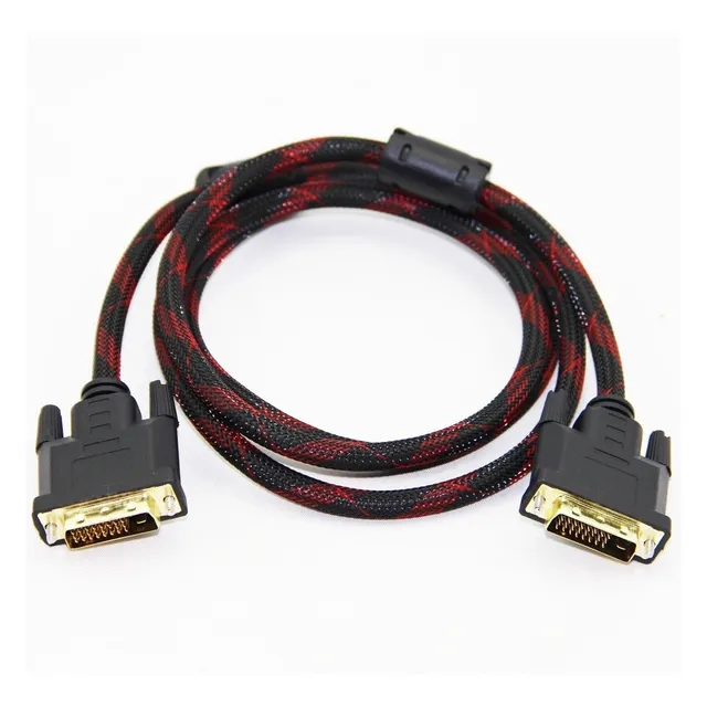 Cable Dvi D 24+1 Macho Dual Link Tejido 1.8m