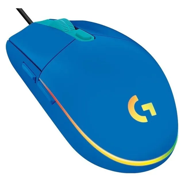 Mouse Logitech G203 Lightsync Rgb Optico Usb Azul Gaming