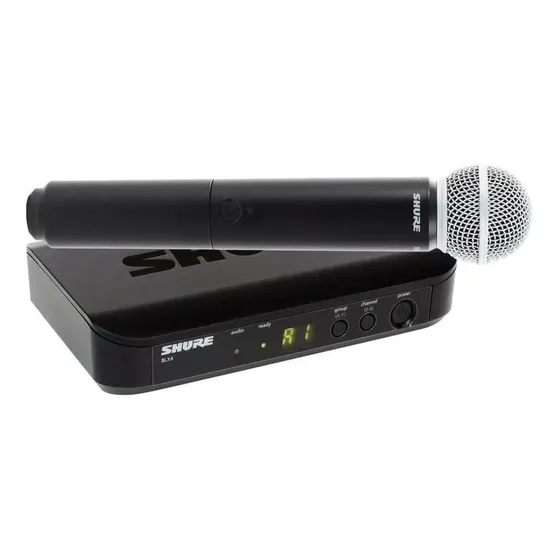 Micrófono Shure BLX BLX24\u002FSM58 Dinámico Cardioide color negro | Cuotas sin interés