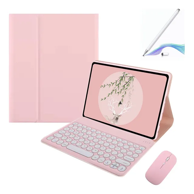 Funda Teclado Táctil Mouse Lápiz Para Galaxy Tab A9 Plus