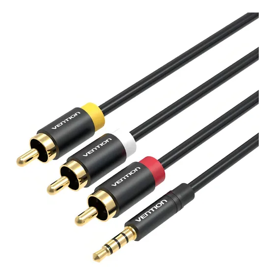 Cabo Audio E Video P3 Para Rca Receptor Av In Tv 2m Vention