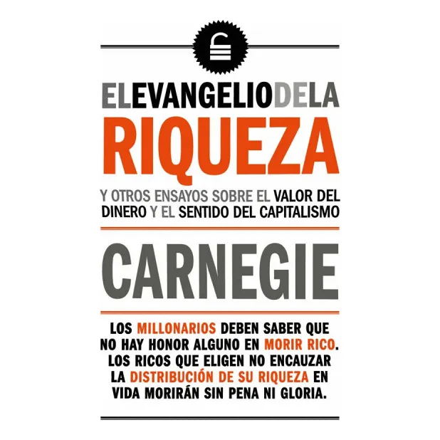 Libro Evangelio De La Riqueza, De Carnegie, Andrew. Editorial Biblok, Tapa Blanda En Español, 2022