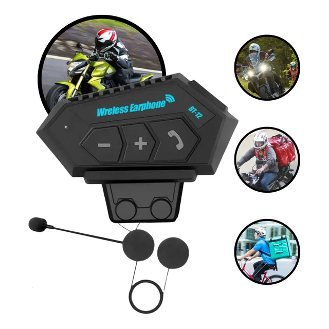 Fone De Ouvido Para Capacete Bluetooth Headset Sem Fio