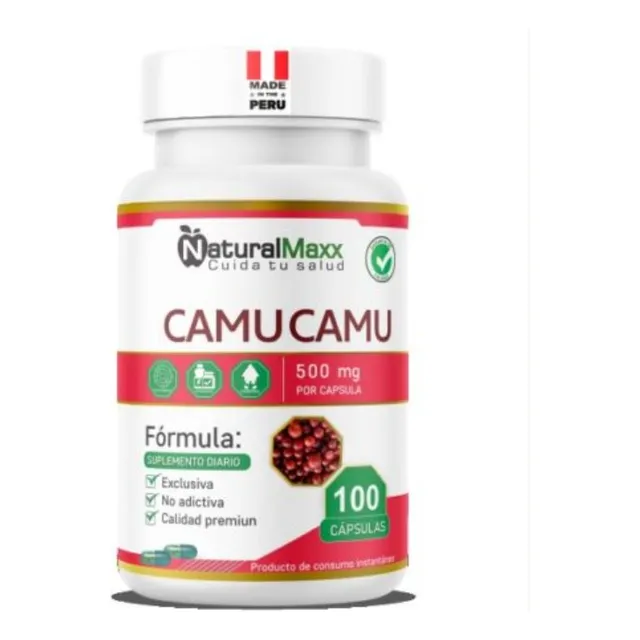 Camu Camu 500mg Naturalmaxx Fuente De Vitamina C 100 Capsula