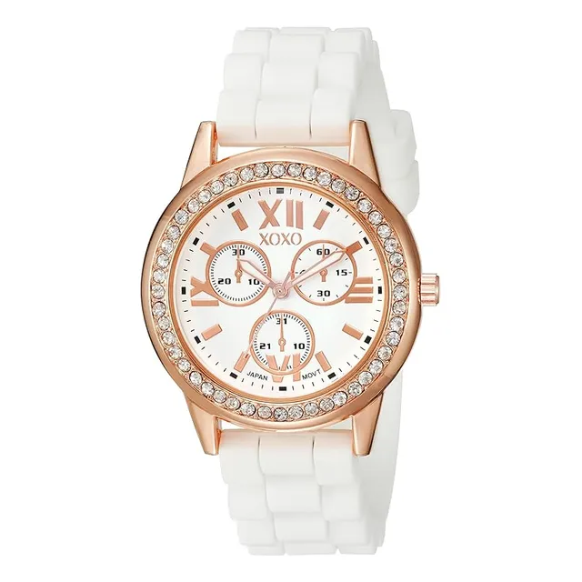 Xoxo Reloj Blanco Pantalla Analógica Para Mujer