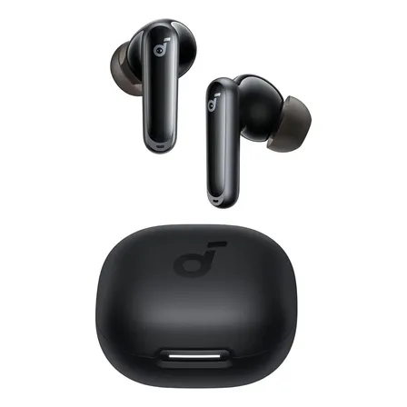 Auriculares Bluetooth Anker Soundcore P40i 2024, color negro claro y verde oscuro