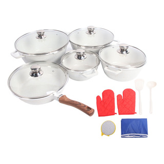 Bateria De Cocina Antiadherente Juego Sarten Ollas Bateria De Cocina Antiadherente Juego Sarten Ollas