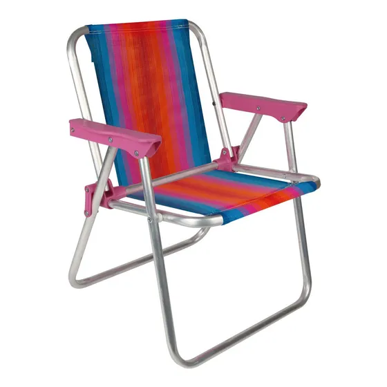 Sillon Silloncito Infantil Niños Chicos Rafia Aluminio Mor
