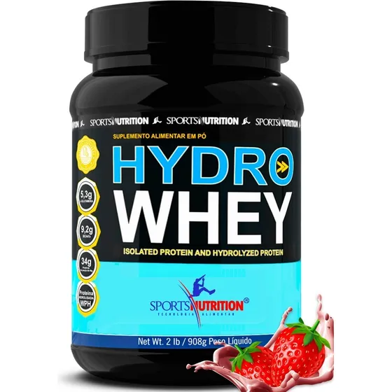 Whey Hidrolisado Hydro Whey - A Melhor Do Mercado - 908g