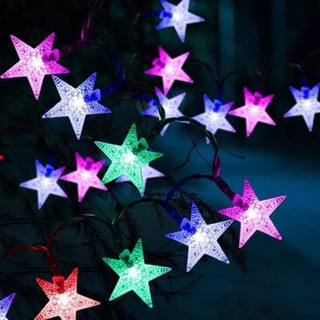 Guirnalda Luz Estrella Rgb 28 Led 5mts 220v Guirnalda Luz Estrella Rgb 28 Led 5mts 220v