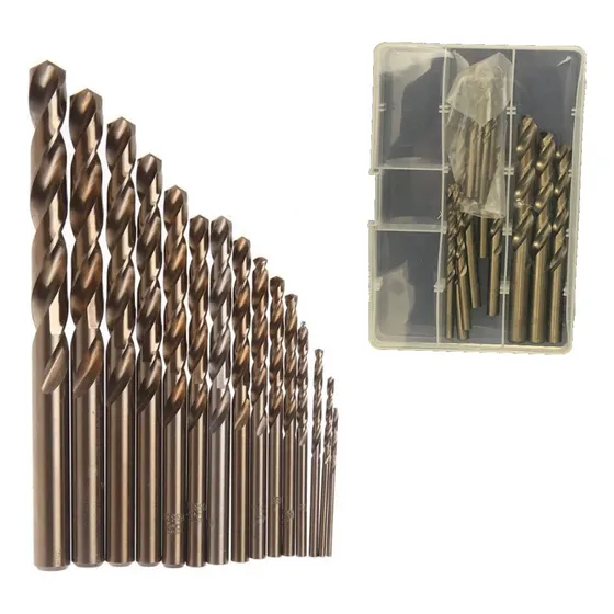 Set Brocas Para Fierro Y Metales Duros, De Hss + Cobalto