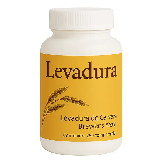 Levadura De Cerveza X 250 Comp. Macrosalud Piel Cabello Uñas Sin Sabor