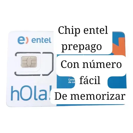 Chip Prepago Entel Con Número Fácil De Recordar Liquidación