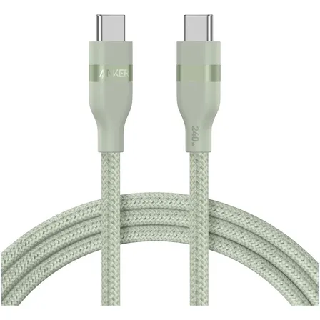 Cabo Usb C Celular Anker Nano 240w Carregador Turbo 0.9m Cor Verde-claro