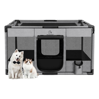 Jaula Portátil Para Mascotas, C/ Funda De Viaje , Talla M Jaula Portátil Para Mascotas, C/ Funda De Viaje , Talla M