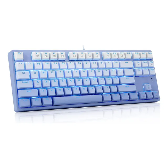 Teclado Mecánico Para Juegos E-yooso Z-87 Pbt Keycaps Led