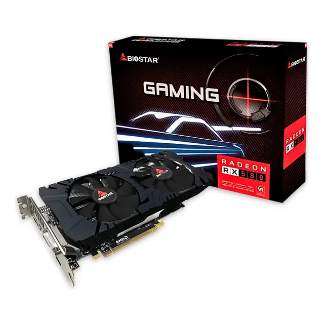 Tarjeta Video Biostar Rx580 2048sp 8gb Ddr5