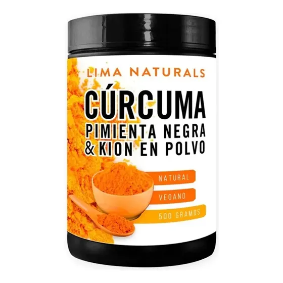 Cúrcuma, Pimienta Negra y Kion en Polvo 500 Gramos Sabor Cúrcuma Suplemento Natural Nutricional | Cuotas sin interés