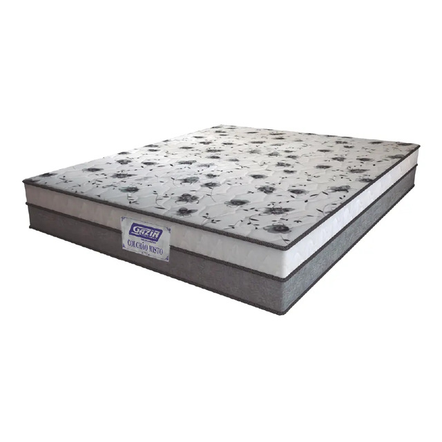 Colchão Casal Espuma D33 Fort 138x188x21cm Cinza Branco Cor Cinza/branco Colchão Casal Espuma D33 Fort 138x188x21cm Cinza Branco Cor Cinza/branco