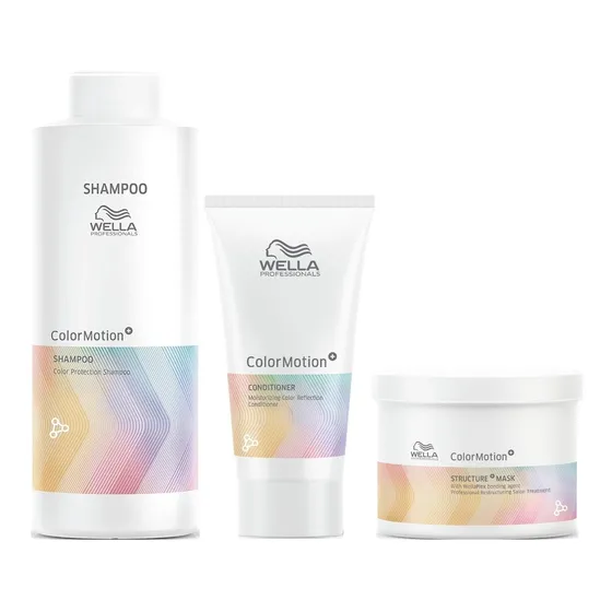 Shampoo Lt + Acondicionador + Mascarilla Wella Color Motion