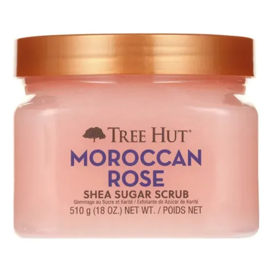 Exfoliante Karite Moroccan Rose Tree Hut 510g Todo Tipo De Piel Día/noche