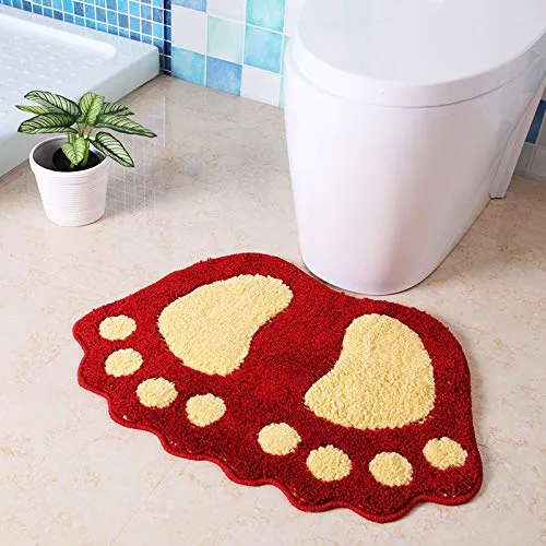 Tapete Baño Absorbente Big Feet Huahoo Para Cuarto Sala
