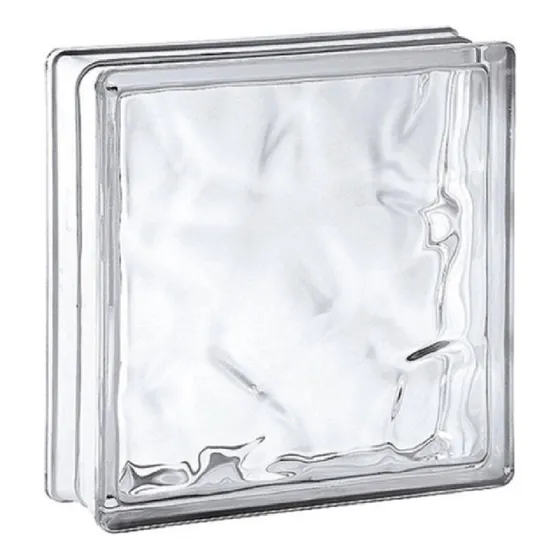 Ladrillo De Vidrio Vitroblock Nube Incoloro 19x19x8