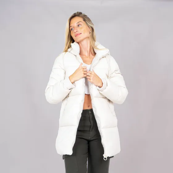 Customs Ba Campera Gi Larga Mujer Importada Impermeable
