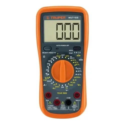 Multitester Multimetro Profesional Automotriz 1000v Truper