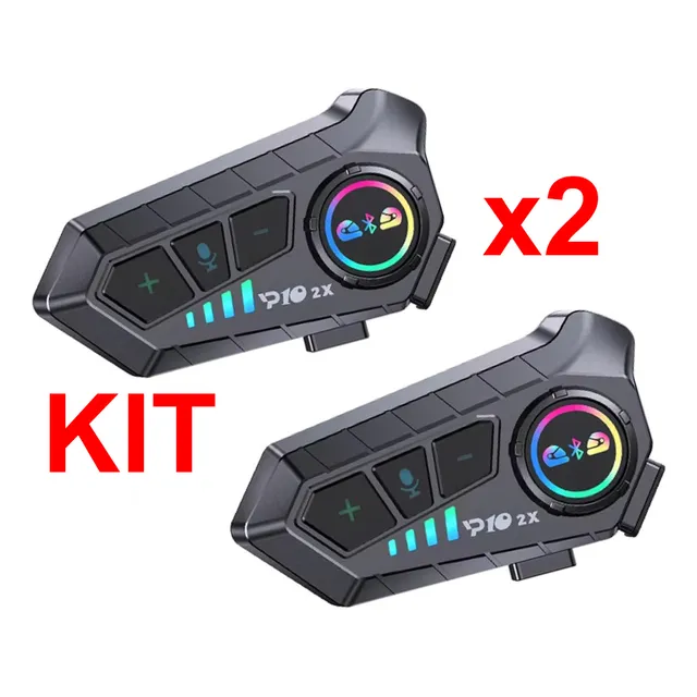 Intercomunicadores Kit Motos Bluetooth Cascos Inalambricos