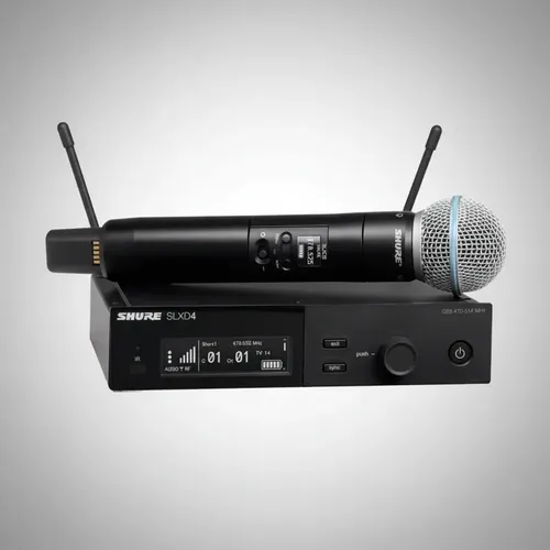 Sistema Microfone Sem Fio Glxd24br/beta58-z2 Bastão - Shure