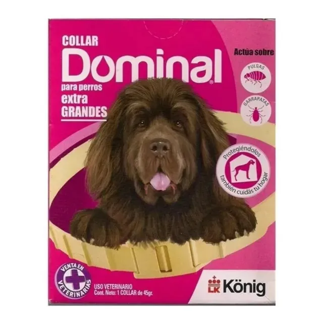 Collar Antipulgas Dominal Extra Grande Mas De 40kg