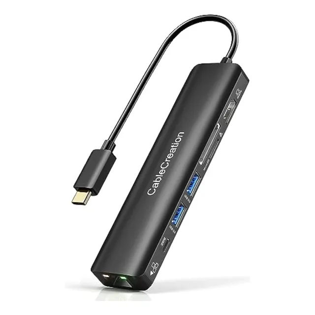 Hub Usb C Con Ethernet, Cablecreation 7 En 1