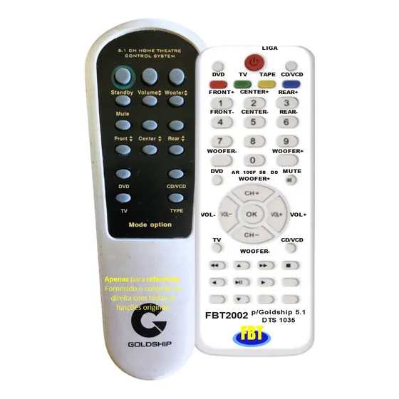 Controle P/ Goldship Ht Dts 1035 Fbt 2002