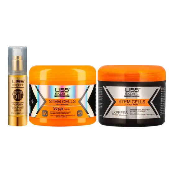 Alisado Liss Expert 250gr + Mascara + Aceite De Argán 50ml