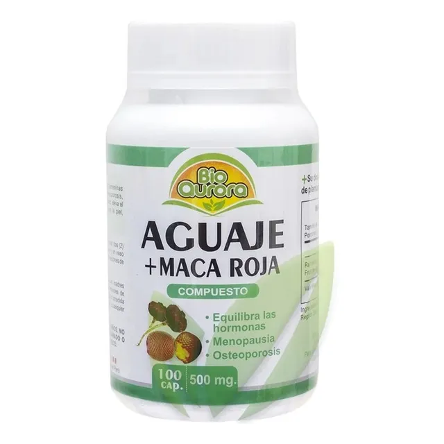 Aguaje + Maca Roja 500 Mg | 100 Cápsulas