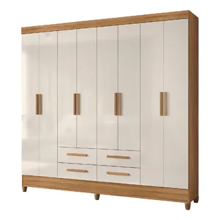 Guarda Roupas Casal 8 Portas 4 Gavetas FreijĂł/off flĂłrida Cor Freijo Off Guarda Roupas Casal 8 Portas 4 Gavetas FreijĂł/off flĂłrida Cor Freijo Off