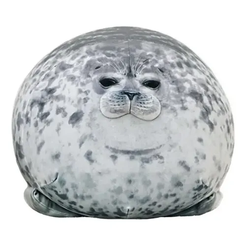 Almohada De Peluche De Foca Rechoncha – Muñeco Suave Y Realista De 30 Cm
