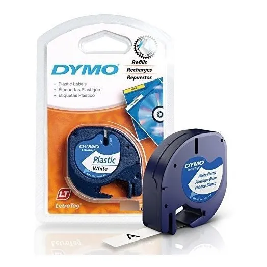 Dymo 91331 Cinta Papel Autoadhesivo 1/2 Pulgada Blanco 