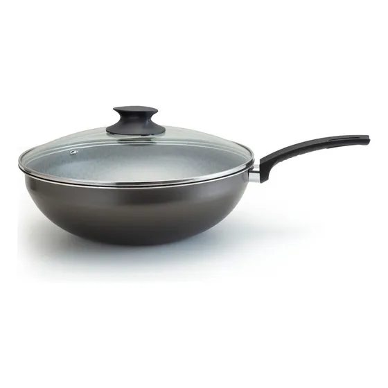 Sartén Wok Nº 28 con tapa negra