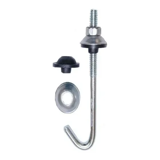Tornillo Gancho J Completo Para Techo 1/4 X 90mm X 100 U