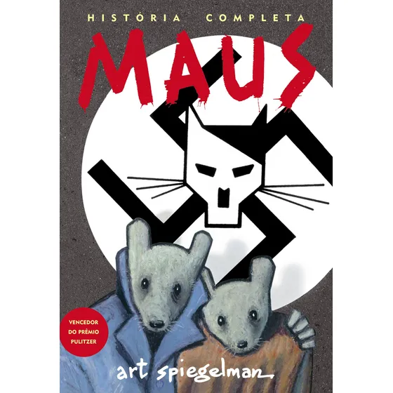 Maus, de Spiegelman, Art. Editorial Quadrinhos na Cia, capa mole em português, 2005