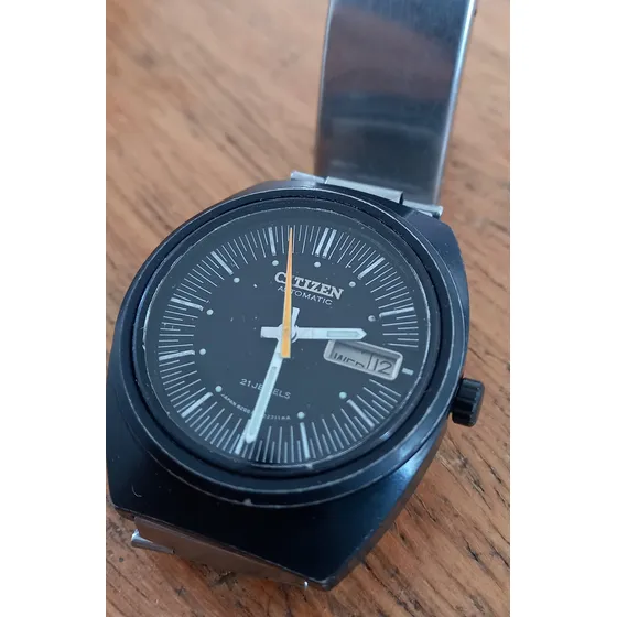 Relógio Citizen Automático Black Prata Não Se Aplica Preto