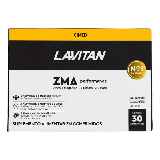 Lavitan ZMA Performance Polivitamínico 30 Comprimidos Sabor Without flavor