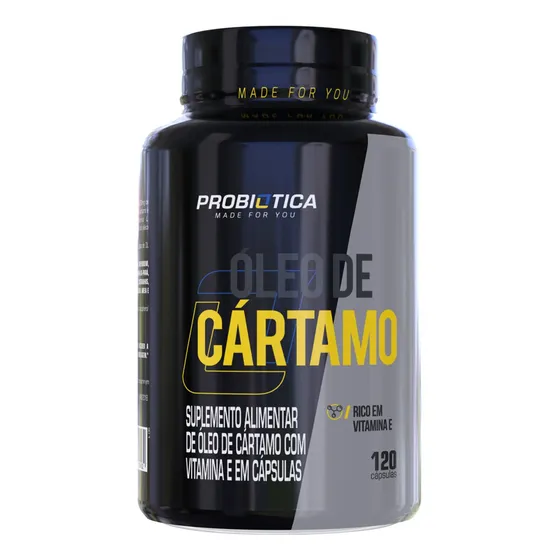 Óleo De Cártamo 1000mg 120 Cápsulas - Probiótica Sabor Sem sabor