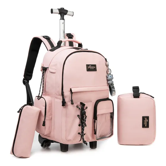 Oruiji Mochila Con Ruedas Para Niñas Mochila Con Ruedas Rosa
