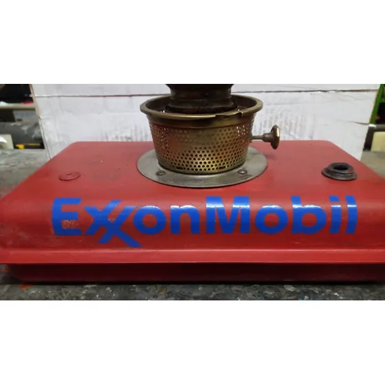 Lampião Antigo Aladin Made In Usa Querosene Exxon -decoracao