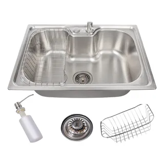 Cuba Stillus Home Gourmet Cozinha Aço Inox 304 Com Acessórios 60x42cm Cor Cinza Cuba Stillus Home Gourmet Cozinha Aço Inox 304 Com Acessórios 60x42cm Cor Cinza