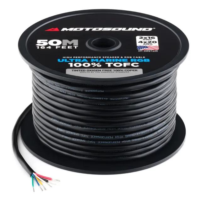 Rollo Cableado Marino Ofc Calibre 16 50mts 4 Entradas Audio